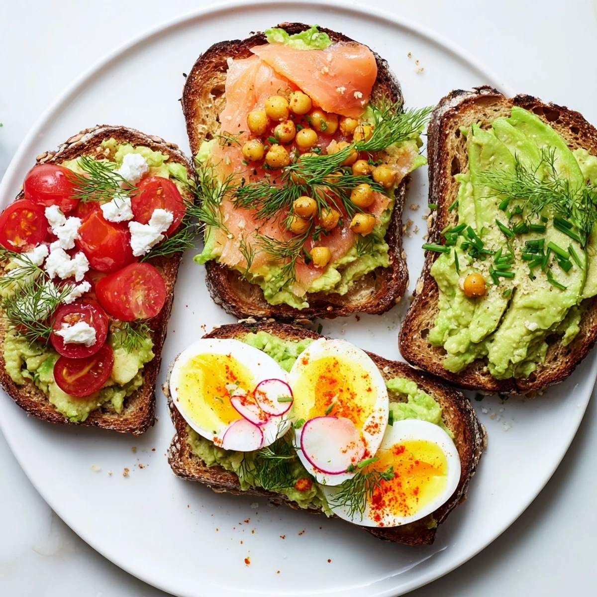 Avocado Toast Four Ways