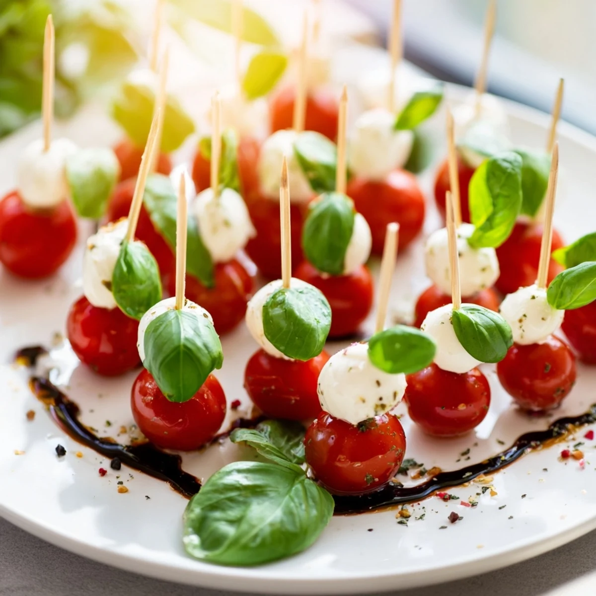 Enjoy the refreshing taste of these easy Fresh Caprese Salad Skewers—a delightful Italian appetizer perfect for warm weather.
