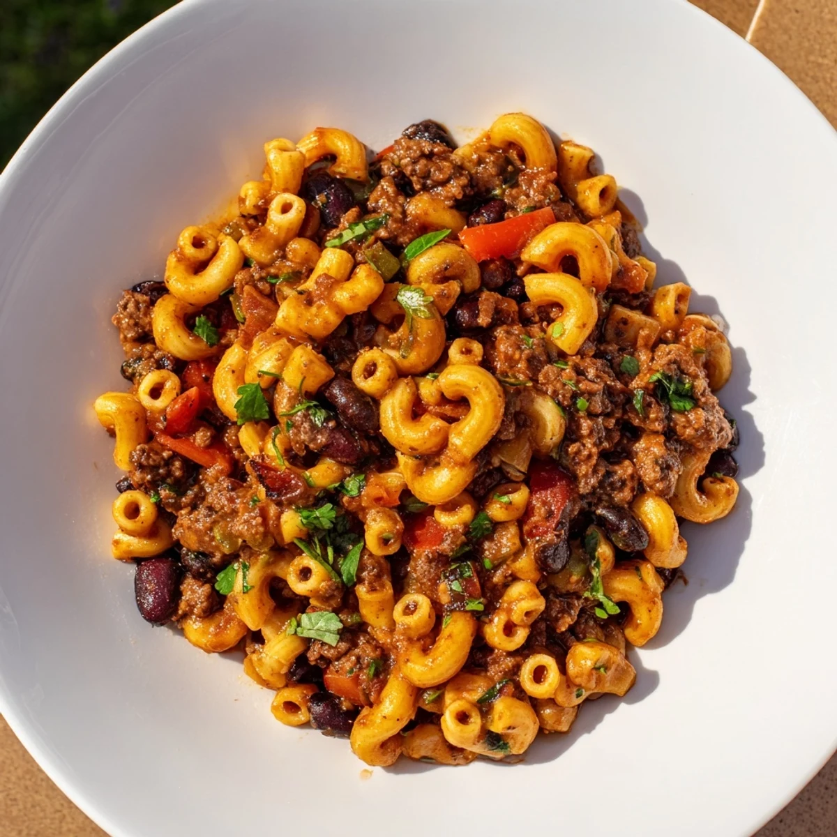 Rich and hearty one-pot ditalini with hot cocoa chili, a flavorful bowl of comfort.