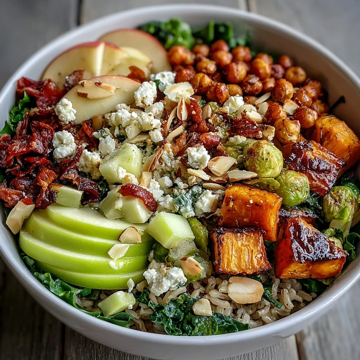 Served fresh in a rustic white bowl, ready for a wholesome autumn dinner.