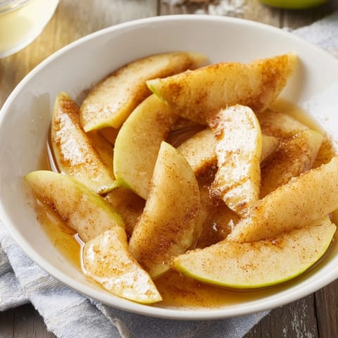 Baked Apple Slices Cinnamon