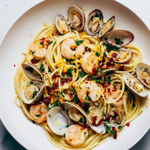 Seafood Pasta Aglio Olio