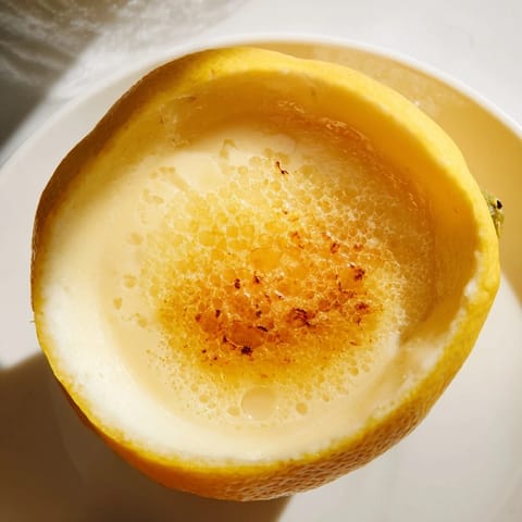 Lemon Brûlée Posset Dessert