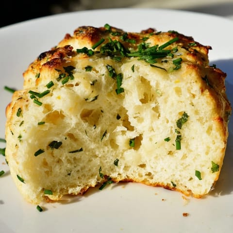 Savory cloud bread toasts with garlic and Parmesan, ready for dipping into marinara sauce or pesto.  