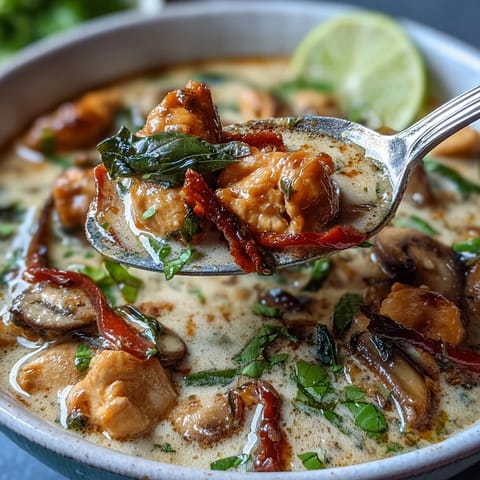 Thai Chicken Coconut Curry Soup