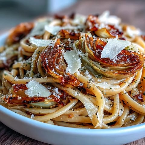 Cabbage Pasta With Garlic Parmesan