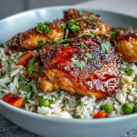One-Pan Honey BBQ Chicken Rice