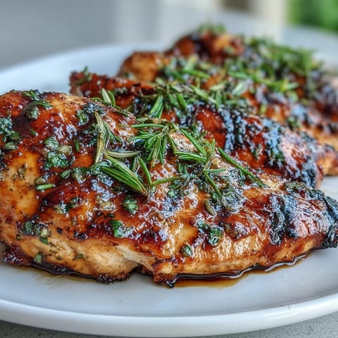 A wholesome American dinner featuring herb-marinated chicken breasts paired with golden roasted root vegetables and savory herbs.  