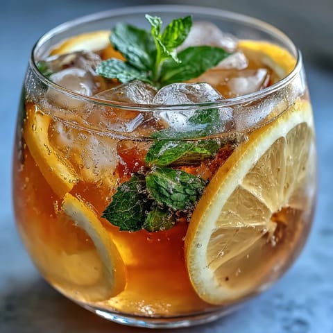 A sparkling citrus punch with vibrant orange and lemon slices, perfect for summer gatherings and refreshing drinks.  