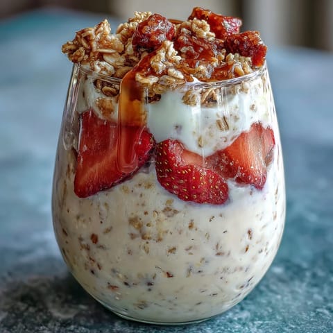 Strawberry Chia Granola Oats