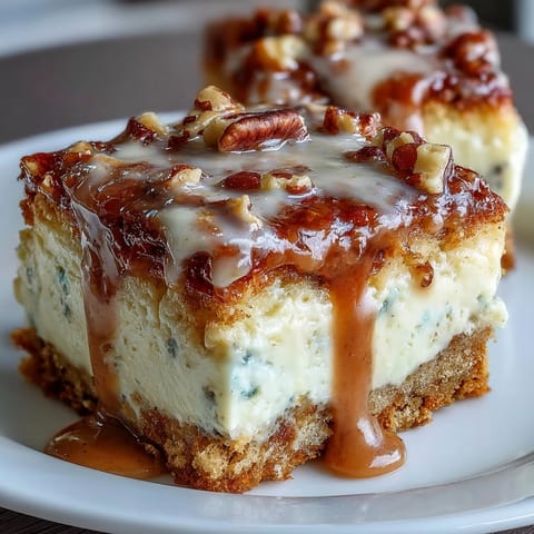 Moist carrot cake cheesecake bars with creamy layers and crunchy walnuts, perfect for spring dessert tables and holiday gatherings.