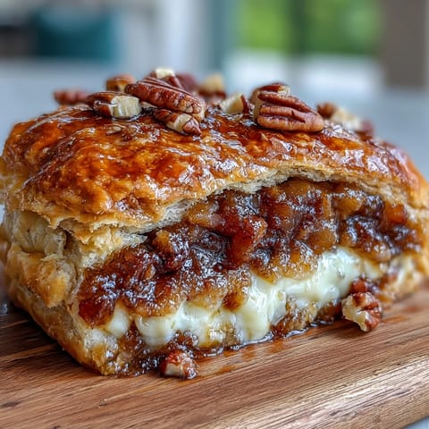 Peach Brie Puff Pastry
