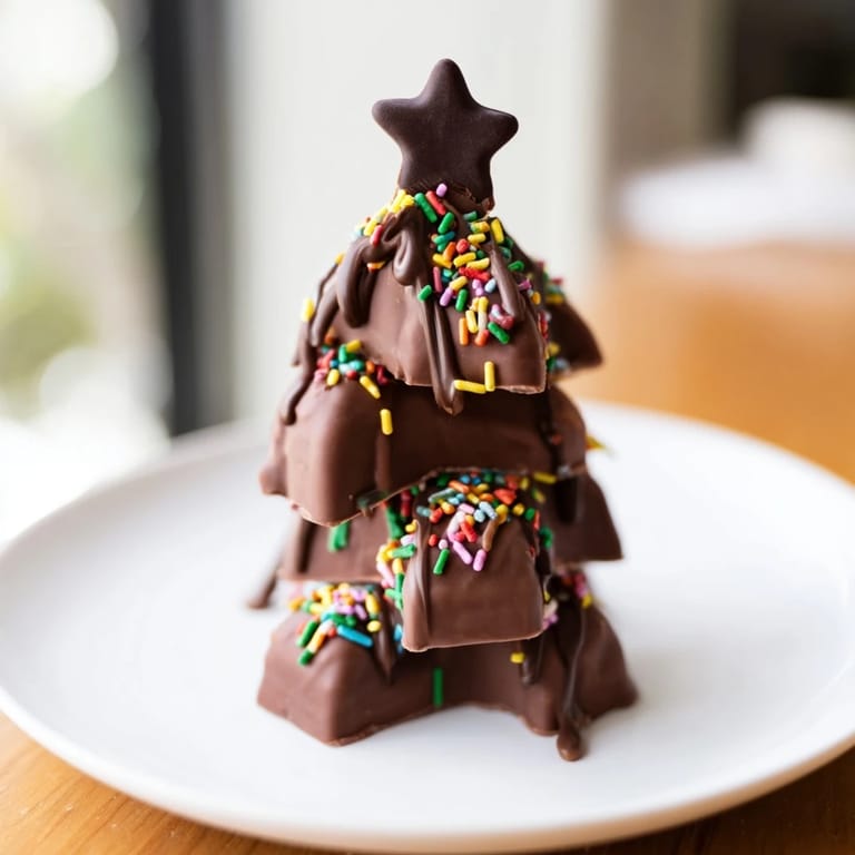 Imagine layered Chocolate Kinder Christmas Trees, twinkling with edible glitter and topped with a tiny chocolate star.