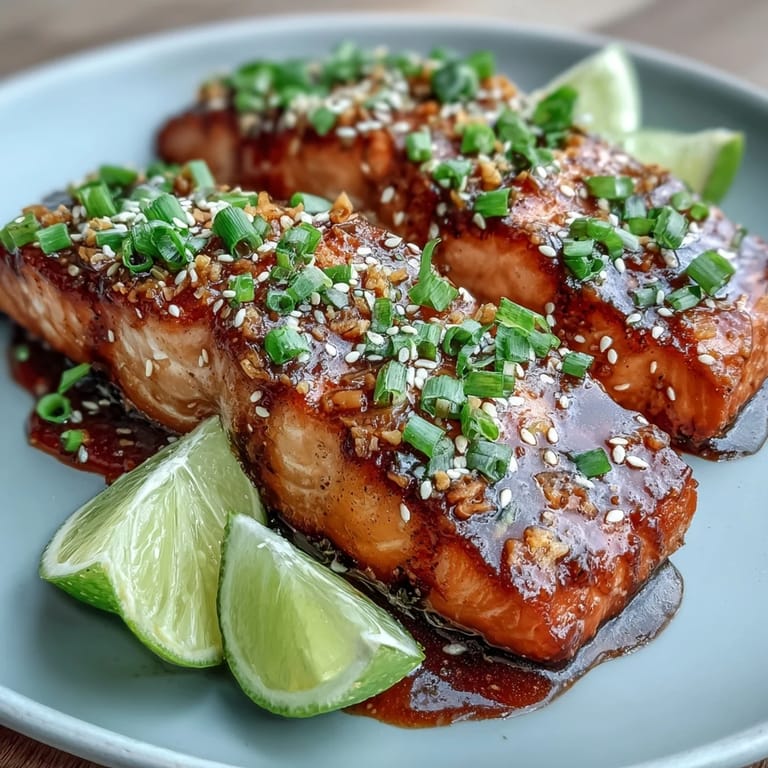 A close-up of pan-seared Bang Bang Salmon featuring a crispy crust and drizzled with zesty Bang Bang sauce.