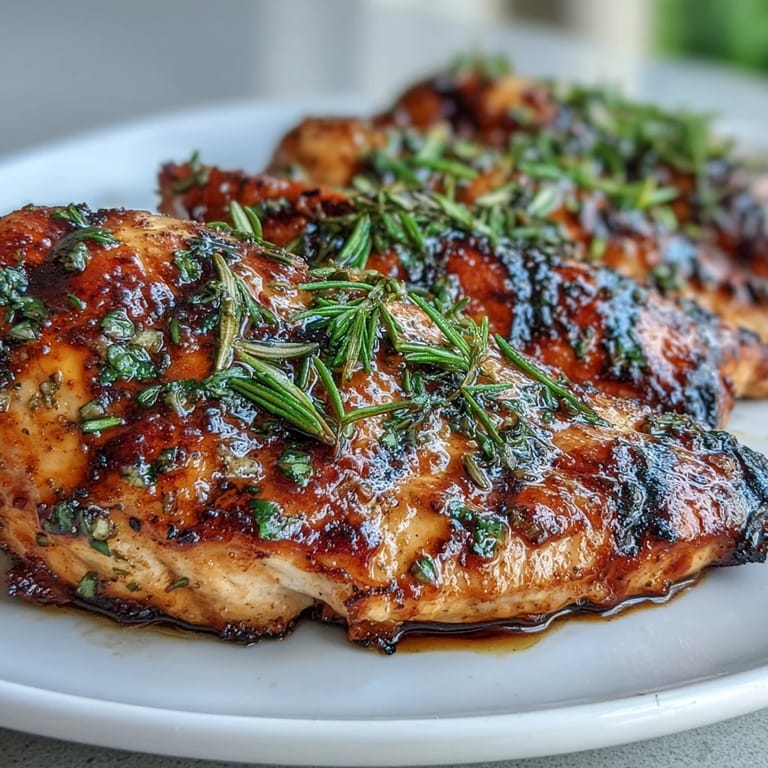 A wholesome American dinner featuring herb-marinated chicken breasts paired with golden roasted root vegetables and savory herbs.  