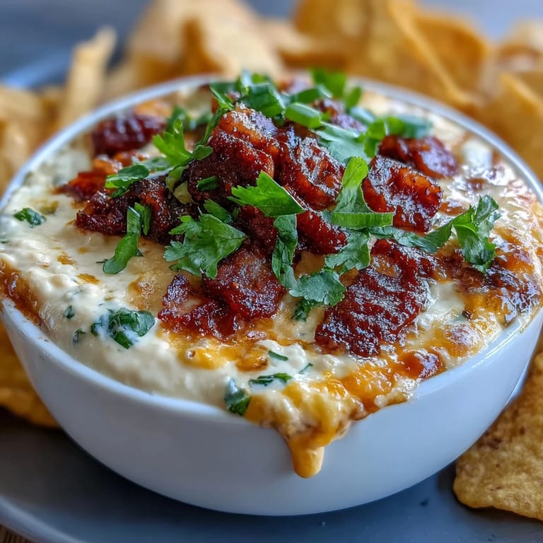 Festive cheese dip loaded with smoky chorizo, jalapeños, avocado, and cilantro, perfect for Cinco de Mayo celebrations or game day parties.