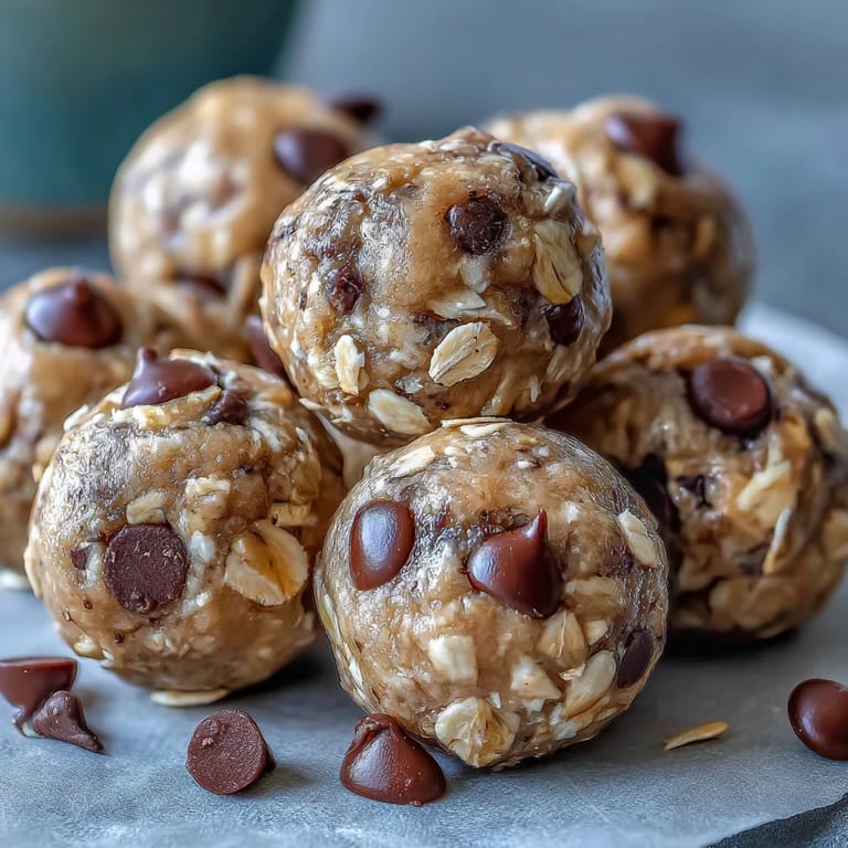 Golden-brown Snack-Sized Protein Balls rolled in oats, ready for enjoyment.