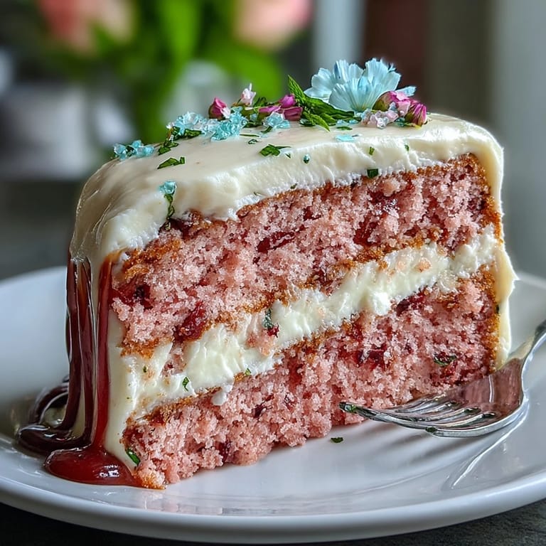 A festive Bridal Shower Rosé Velvet Cake, softly pink and decadently finished.