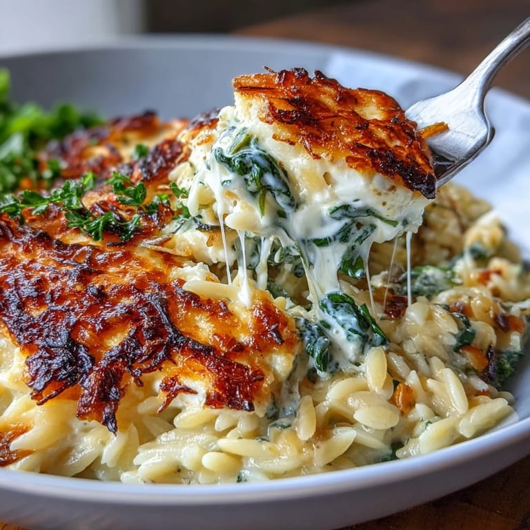 Wholesome baked feta orzo dish, warm, creamy, and perfect for cozy dinners.