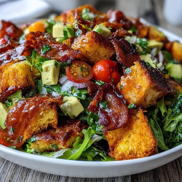 Enjoy this Cornbread BLT Panzanella, a comforting twist on bread salad.