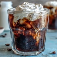 Smooth cold brew coffee with creamy vanilla sweet cream, a refreshing iced coffee treat.